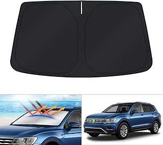 KUST Windshield Sun Shade for Volkswagen VW Tiguan 2018-2023 2024 Window Shade Foldable Sun Visor Protector Blocks UV Rays Keep Your Car Cooler
