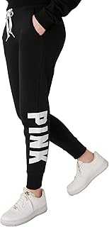 Women's Pink Logo Fleece Jogger Sweatpants, (XS-XXL)