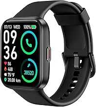 Smart Watch for Men Women Android iPhone with Alexa Built-in & Bluetooth Call(Answer/Make Call) 1.69" Fitness Tracker with IP68 Waterproof, 60+ Sports, Heart Rate SpO2 Monitor, V7 Pro