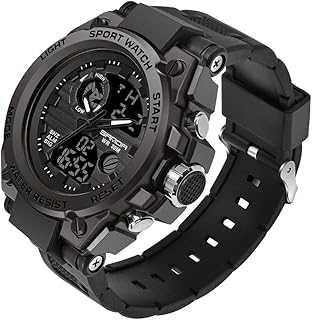 Men's Watches Sports Outdoor Waterproof Military Watch Date Multi Function Tactics LED Alarm Stopwatch