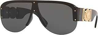 Man Sunglasses Black Frame, Dark Grey Lenses, 0MM