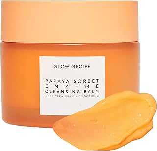 Papaya Enzyme Cleansing Balm Makeup Remover - Gentle Exfoliator, Makeup Melting Balm & Face Cleanser for Women - Exfoliating Face Wash to Even Skin Tone & Lock-in Facial Hydration (3.38oz)
