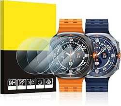 4 Pack for 2025/2024 Galaxy Watch Ultra 47mm Screen Protector, Tempered Glass, 9H Hardness, Anti Scratch, Bubble Free for Samsung Galaxy Watch Ultra 7 47mm(NOT for Others Models)