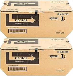 TK-3182 (TK3182) Black Toner Cartridge 2-Pack for P3055dn