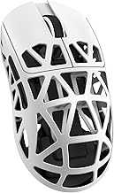 R2PRO 45g Superlight Magnesium Alloy Mouse, PixArt PAW3950 Sensor, 42000DPI, 8000Hz Wireless Polling Rate, 2.4G/BT/Wired Gaming Mouse, Programmable Mice with Coiled Cable, PC/Mac, White