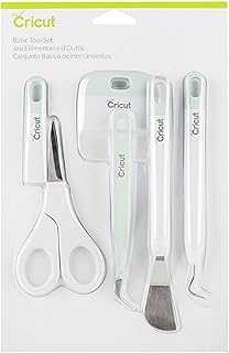 Basic Tool Set - 5-Piece Precision Tool Kit for Crafting and DIYs, Perfect for Vinyl, Paper & Iron-on Projects, Great Companion for Cricut Cutting Machines, Mint