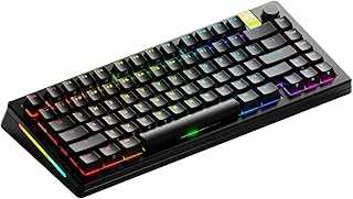 Gaming - GMMK 3 PRO HE: Wireless Gaming Keyboard Rapid Trigger, Hall Effect, Aluminum Body, 8K Polling Rate, Hotswap MX & Magnetic Switches, Adjustable Actuation, ANSI 75% Tenkeyless (Black)