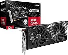 AMD Radeon RX 7700 XT Challenger 12GB GDDR6 192-bit 0dB Silent Cooling 7680 x 4320 DisplayPort HDMI LED Indicator 18Gbps Dual Fan Graphics Card