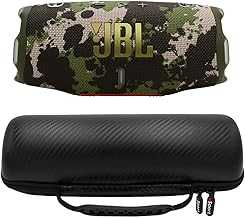 Charge 6 Waterproof Portable Speaker Bundle with gSport Carbon Fiber Case (Camo)