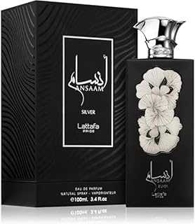 Ansaam Silver Eau De Parfum Spray for Unisex, 3.4 Ounce