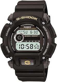 DW9052 Series | Men’s Digital Watch | G-SHOCK | Black/Black | 1/100 SEC Stop Watch | Countdown Timer | LED Light | 200M WR | Shock Resistant | Multi Alarm | Auto Calendar | Dual Time | 2 Yr Batt