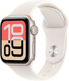 Watch SE 3 [GPS 40mm] Smartwatch with Starlight Aluminum Case with Starlight Sport Band - S/M. Fitness and Sleep Trackers, Heart Rate Monitor, Always-On Display, Water Resistant