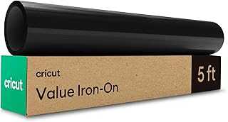 Value Iron-On, Black (12 in x 5 ft)- HTV Heat Transfer Vinyl