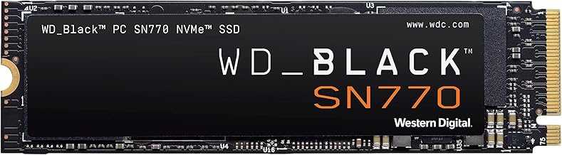 1TB SN770 NVMe Internal Gaming SSD Solid State Drive - Gen4 PCIe, M.2 2280, Up to 5,150 MB/s - WDS100T3X0E - [Previous Generation]