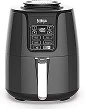 Ninja Air Fryer, Roast, Bake, Air Fry, Roast, Broil, Reheats, & Dehydrates, 4-in-1, Fries, Frozen Food, Veggies, and Juicy Meat, Less Oil, Easy Meals, Healthy Meals, Compact, 4 QT, Grey, AF101