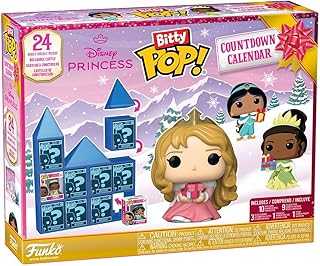 Pop! Bitty Countdown Calendar: Disney Princess - 24 Days of Surprises - Collectible Vinyl Mini Figures - Mystery Box - Gift Idea - Holiday Present for Kids - Christmas or Birthday Countdown