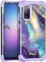 Rancase for Galaxy S20 FE 5G Case,Three Layer Heavy Duty Shockproof Protection Hard Plastic Bumper +Soft Silicone Rubber Protective Case for Samsung Galaxy S20 FE 5G,Purple