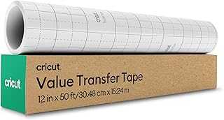 Value Transfer Tape (12in x 50ft Roll) - Easy Transfers for Vinyl Projects - Compatible with Maker & Explore Machines