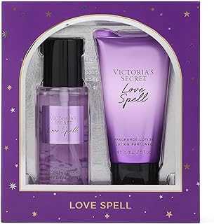 Love Spell Mini Fragrance Duo Gift Set, Notes of Cherry Blossom and Fresh Peach