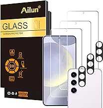 Screen Protector for Galaxy S24+ / S24 Plus [6.7 Inch] 3Pack + 3Pack Camera Lens Tempered Glass Fingerprint Unlock 0.25mm Anti-Scratch Case Friendly Clear - HD