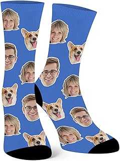 Custom Socks with Photos,Personalized face Socks with Pictures,Customized Novelty Socks Fun for Men Women