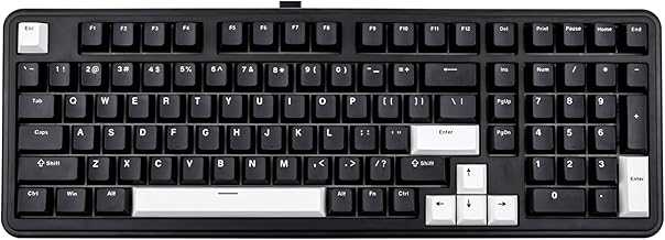 TH99 Tri-Mode Wireless Mechanical Keyboard with 8000mAh Battery, Hot Swappable Custom RGB Gaming Keyboard with Numpad, Gasket Creamy for PC/Mac/Office (Black)