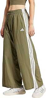 adidas Womens Essentials 3-Stripes Woven Parachute Pants