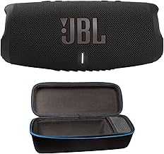 Charge 5 (Black) + Bundle with divvi! Protective Hardshell Case (Black)