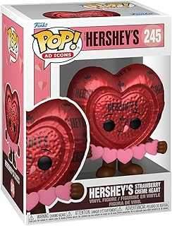 POP AD Icons: Hershey Hearts's - Strawberry and Creme Heart - Collectable Vinyl Figure - Gift Idea - Official Merchandise - for Kids & Adults - Ad Icons Fans - Model Figure for Collectors