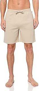 Men's Waffle Contrast Logo Lounge Shorts
