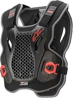 6700421-13-M/L Bionic Action Chest Protector - Black/Red (Medium)/XL