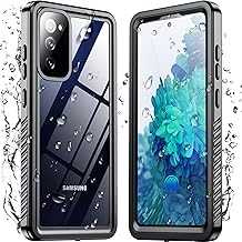 Temdan for Samsung Galaxy S20 FE Case Waterproof, [Military-Grade Drop Protection] [IP68 Underwater] Full Body Heavy Duty Rugged Shock-Proof Case for S20 FE 6.5''-Black