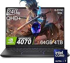 Alienware M16 R2 AI Gaming Laptop (16" 240Hz QHD+ 2K Display, Intel Core Ultra 7 155H, 64GB RAM, 4TB SSD, NVIDIA GeForce RTX 4070 8GB) RGB Backlit Keyboard, FHD IR Camera, WiFi 7, Win 11 Home