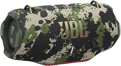 Xtreme 4 - Portable Bluetooth Speaker, Powerful Sound and Deep Bass, IP67 Waterproof, 24 Hours of Playtime, Powerbank, PartyBoost for Multi-Speaker Pairing (Camo)