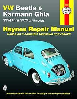 VW Beetle & Karmann Ghia 1954 through 1979 All Models (Haynes Repair Manual)