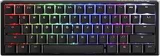 One 3 Mini 60% Mechanical Keyboard: Quack Mechanics Dampening, Hot-Swappable Cherry MX Red Switches, High-Density PBT Tripleshot Keycaps, RGB, US, Black
