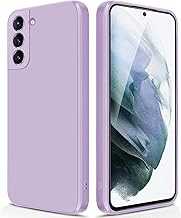 GiiYoon Silicone Case Compatible with Samsung Galaxy S21 5G, Full Body Silky Soft Touch Phone Case with Camera Protection, Shockproof Cover with Microfiber Lining, Purple