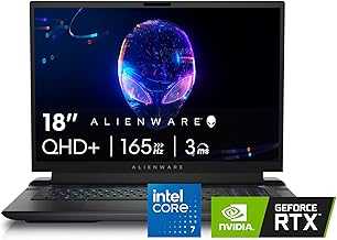 M18 Gaming Laptop - 18-inch QHD+ 165Hz 3ms Display, Intel Core i7-14700HX, 16GB DDR5 RAM, 1TB SSD, NVIDIA GeForce RTX 4070 8GB GDDR6, Windows 11 Home, Onsite Service - Dark Metallic Moon