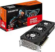Radeon RX 7600 XT Gaming OC 16G Graphics Card, 3X WINDFORCE Fans 16GB 128-bit GDDR6, GV-R76XTGAMING OC-16GD Video Card