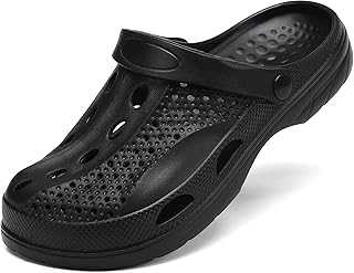 Men's Women's Arch Support Clogs,Unisex Garden Shoes Comfortable Slip-on Outdoor Sandals Slippers for Beach Casual