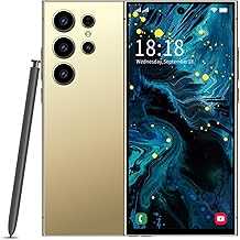 M24 Ultra Android Smartphone, 6.8-inch FHD+ Display, 8GB RAM, 256GB Storage, 6800mAh Battery, 48MP+72MP Dual Camera, Unlocked (Gold)