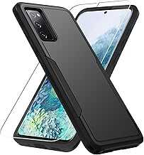 for Samsung Galaxy S20 FE 5G Case with Screen Protector [Military Grade Drop Tested] Heavy-Duty Tough Rugged Shockproof Protective Case for Samsung Galaxy S20 FE 6.5", Black