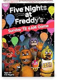 Funko Games Five Nights at Freddy's - Survive 'Til 6AM Game |1-2 Players, Ages 13+