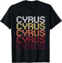 Cyrus Retro Wordmark Pattern - Vintage Style T-shirt T-Shirt