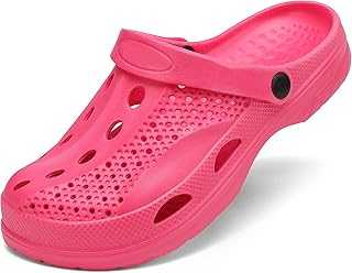 Men's Women's Arch Support Clogs,Unisex Garden Shoes Comfortable Slip-on Outdoor Sandals Slippers for Beach Casual