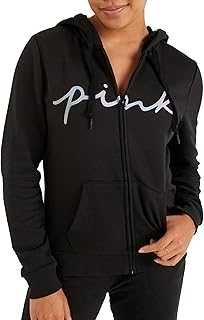 Women's PINK Logo Full Zip-up Sweatshirt (XS-XXL)