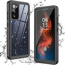 ANTSHARE Waterproof Case for Samsung Galaxy S20 FE - Built-in Screen Protector, 360° Full Body Heavy Duty Protective Shockproof IP68 Underwater Case, Black