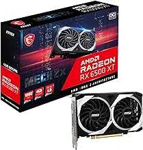 Gaming AMD Radeon RX 6500 XT 64-bit 4GB GDDR6 DP/HDMI PCIe 4 Torx Twin Fans FreeSync DirectX 12 VR Ready OC Graphics Card (RX 6500 XT MECH 2X 4G OC)