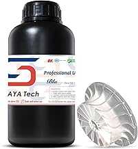 Siraya Tech Blu 3D Printer Tough Resin with High Toughness Resolution Strong and Precise 3D Printing 405nm UV-Curing Rapid Resin for LCD DLP 8K 3D Printer (1kg, Clear V2)