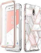 i-Blason Case Designed for Galaxy J7 2018, Cosmo Series Built-in Screen Protector Full-Body Glitter Bling Bumper Protective Case for Galaxy J7 (SM-J737), Not fit J7 2017 (SM-J727) (Marble)